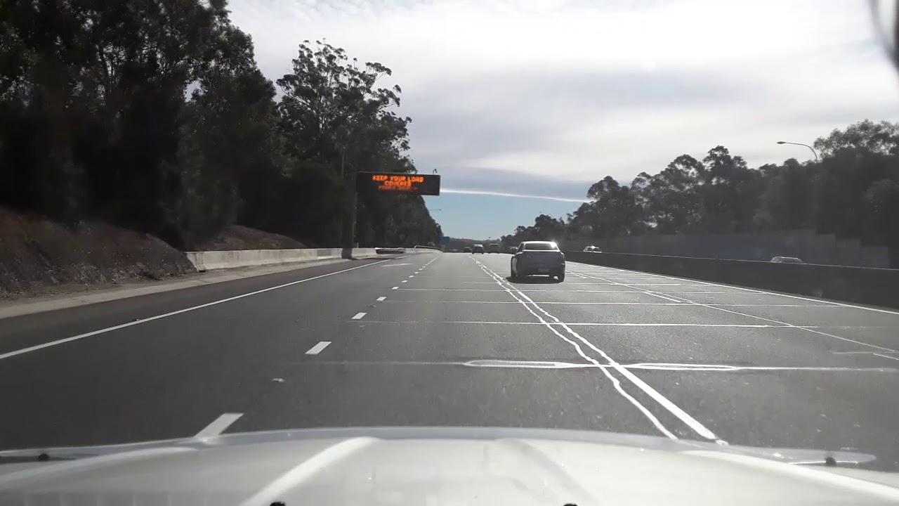 Realtime Drive Neutral Bay to Carlingford, NSW via A8, M1, M2 Hills Motorway