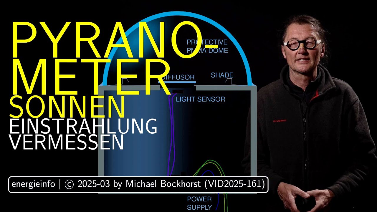 Pyanometer: Globalstrahlung auf der Erde messen. Aufbau, Funktion, Realdaten | VID2025-161