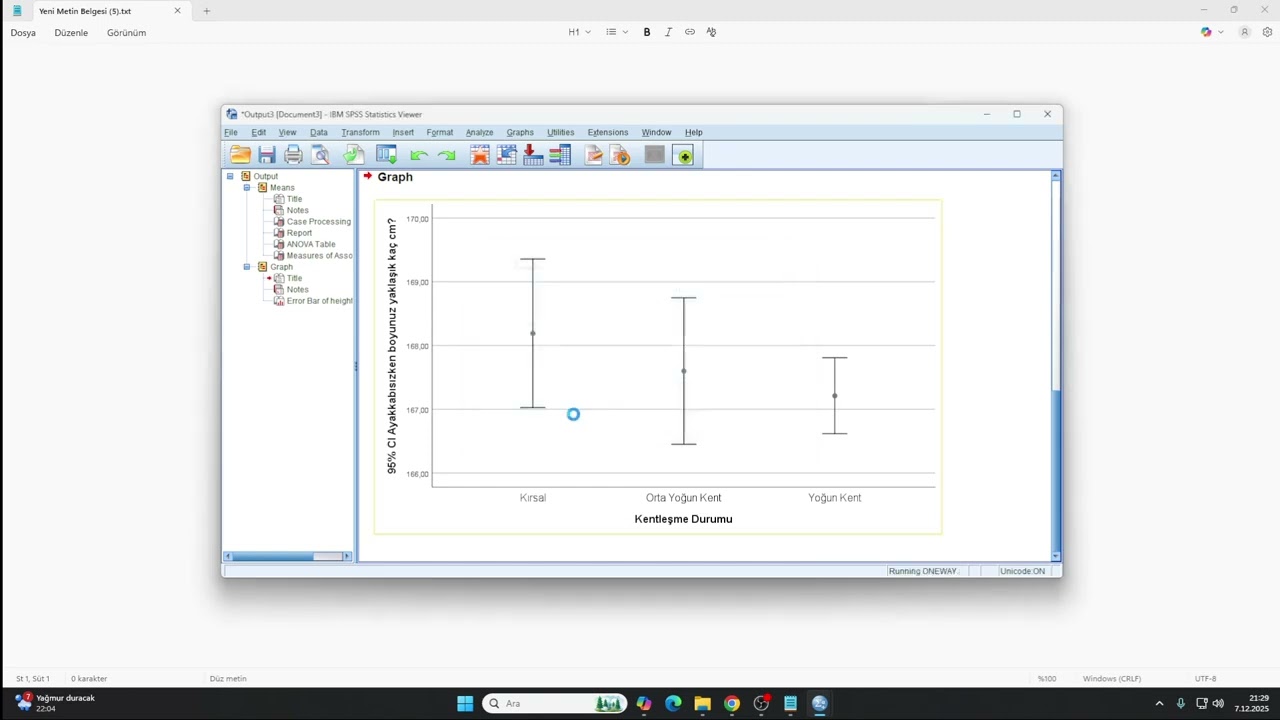 SPSS ANOVA TESTİ ( ORTAK DERSLER 8.HAFTA )