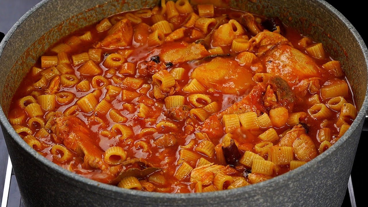 لازم تجربوها مبكبكة دجاج لذيذة 🍗 وفي قدر واحد سريعة شهية ومشبعة جدا
