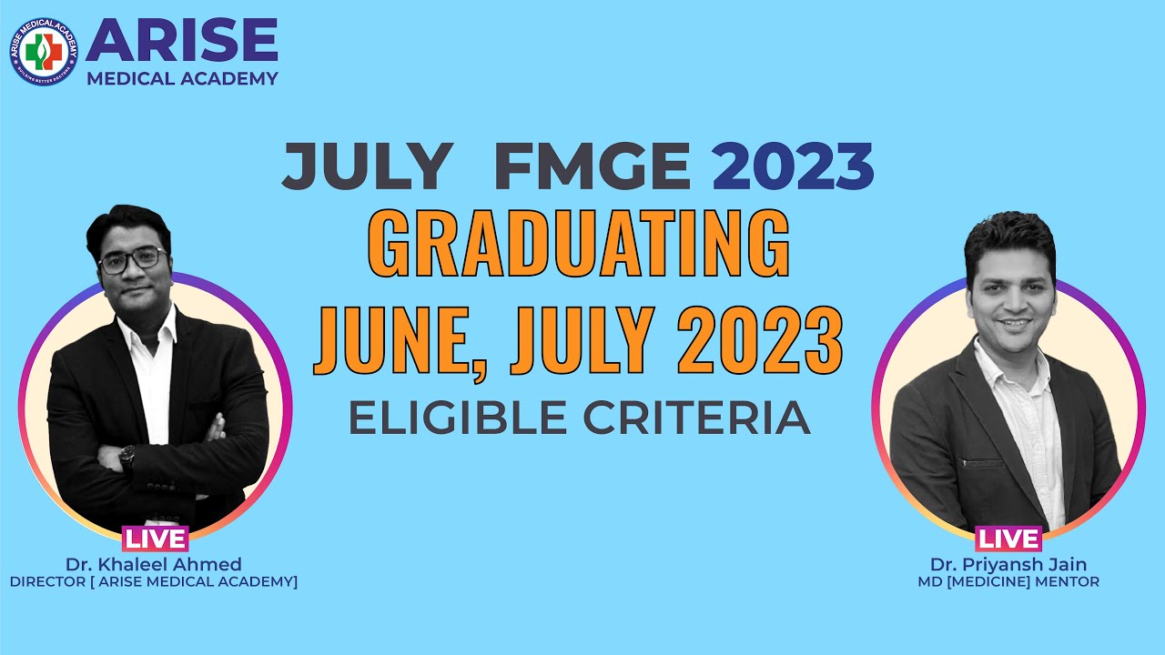 FMGE 2023 Eligibility Criteria :  Insights and Discussion with Dr. Khaleel and Dr. Priyansh