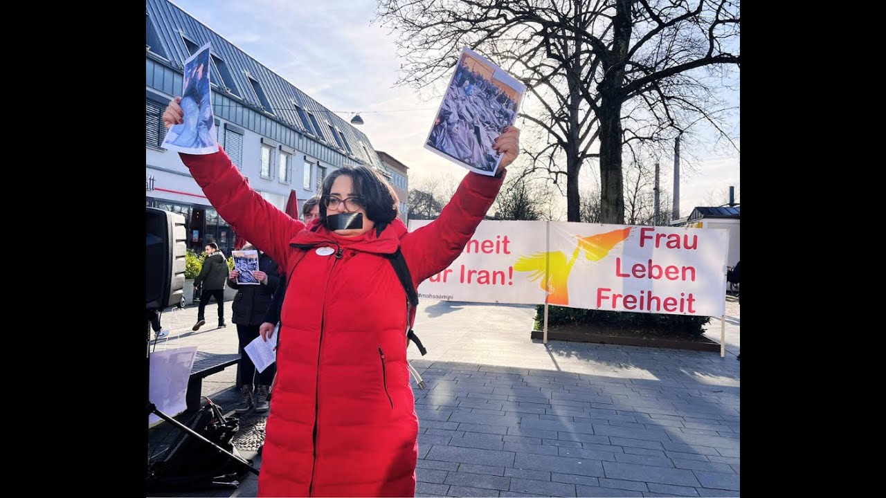 Mahnwache für die Opfer im Iran  -  Frau, Leben, Freiheit - 17.01.2026   Bergisch Gladbach