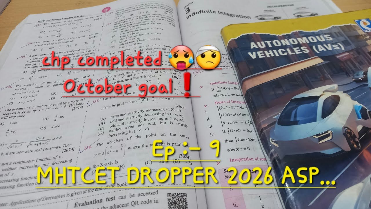 📚MHTCET 2026 DROPPER ASPIRANT📚😬 | CHP COMPLETED🤕😮‍💨 | MHTCET DROPPER2026 #mhtcet2026 #exam #episode9