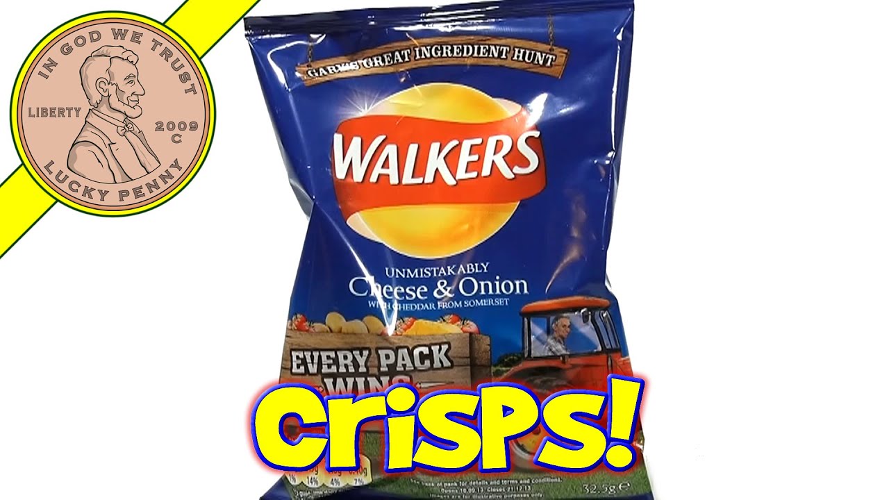 Walkers Unmistakably Cheese & Onion Crisps, UK Snack Sampler