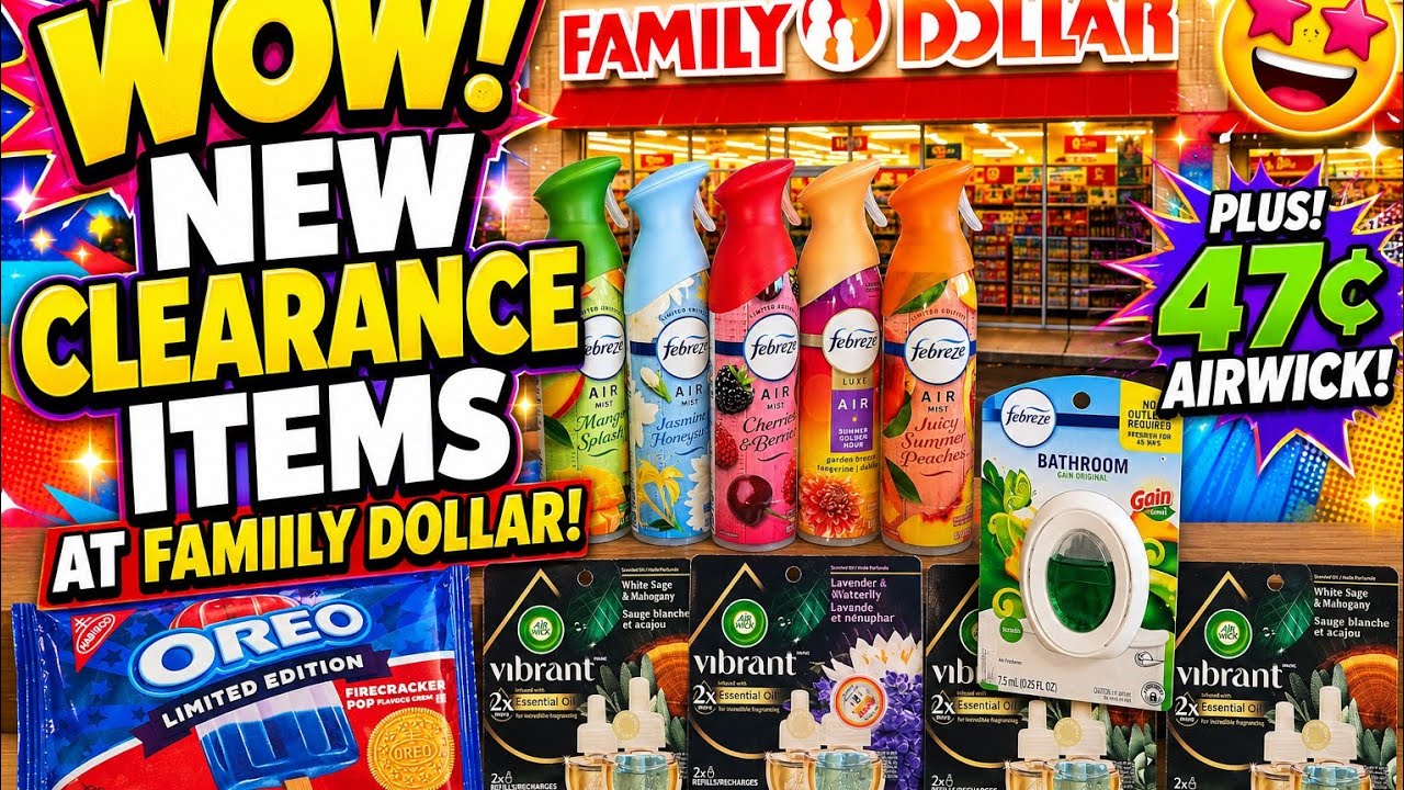 All new clearance at Family Dollar plus Amazon 33% off deals and Walgreens deals 