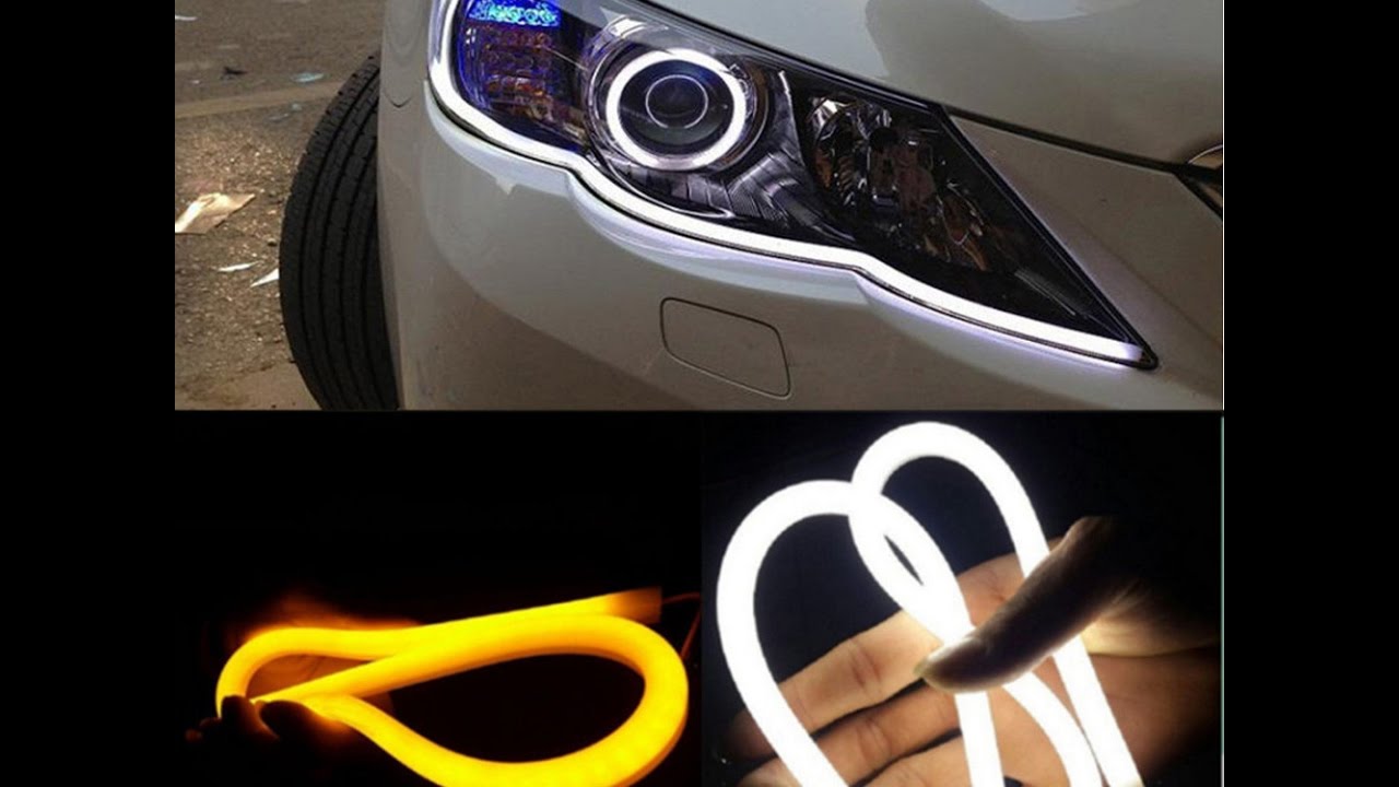 LED DRL dnevno savitljivo svetlo duzine 60 cm + migavac