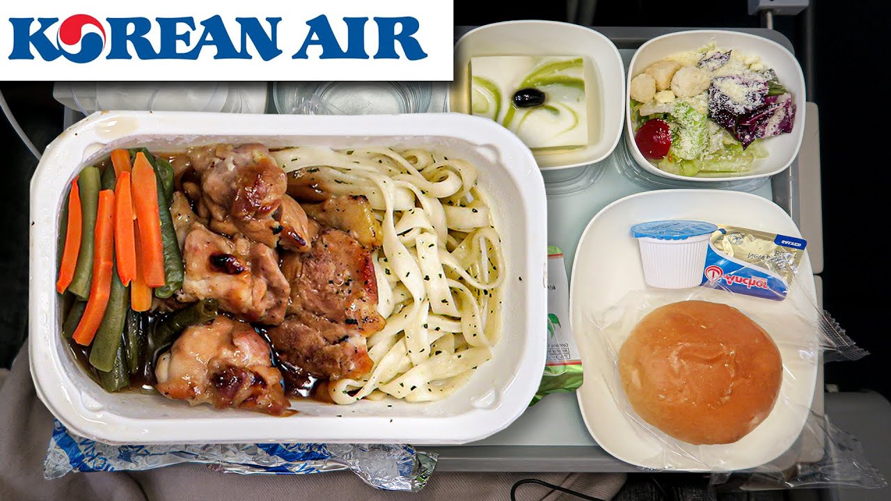 ЕДА В САМОЛЕТЕ из Японии на Гавайи ✈️ Питание KOREAN AIR