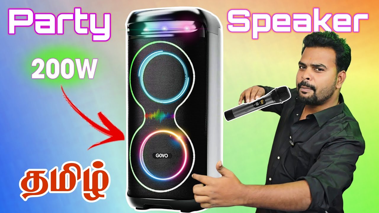 Best BUDGET party speaker under ₹10,000 | GOVO GoLoud 900 | Review 200W  Party Speaker Tamil 2025 🔥