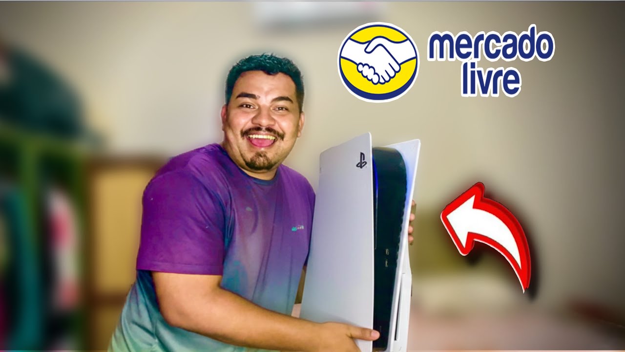unboxing DO PLAYSTATION 5 DO MERCADO LIVRE 