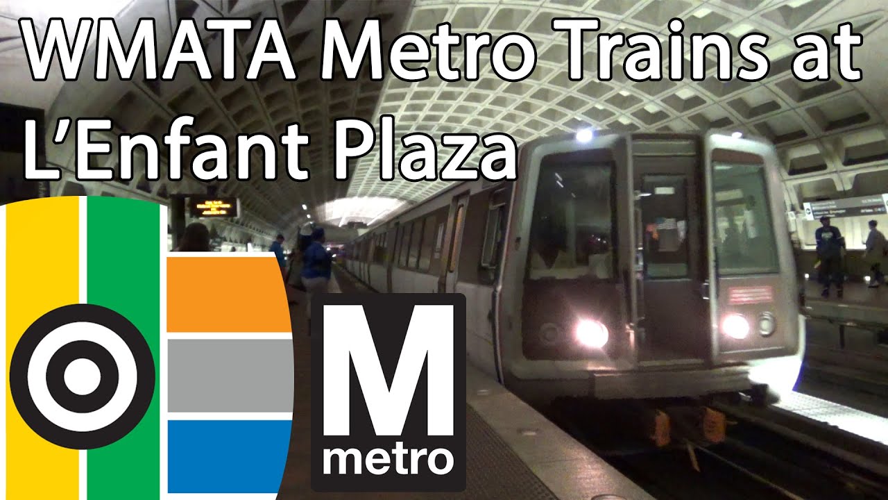 WMATA Metro Trains at L'Enfant Plaza