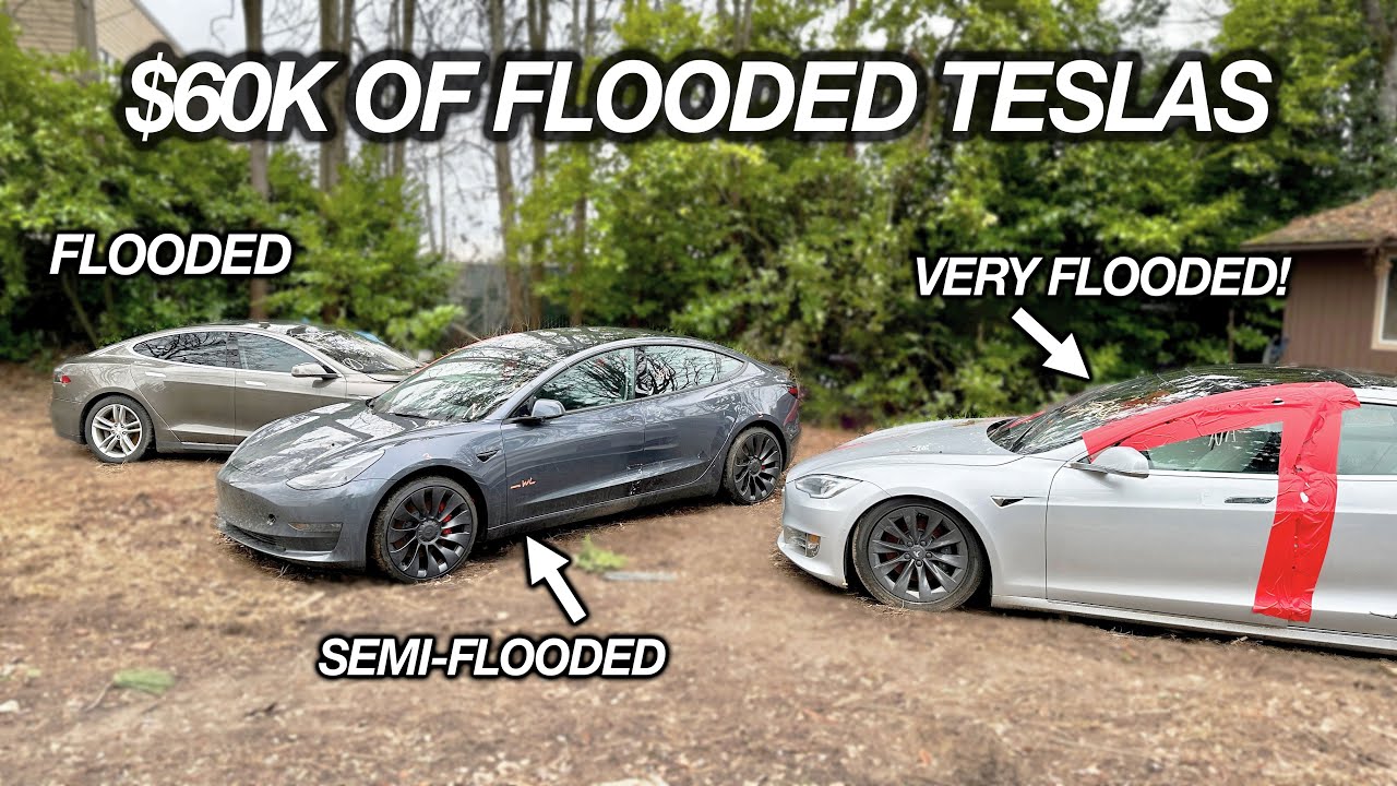 I Bought $60,000 In Flooded TESLAS at Auction. Let's Find Out If They Work!?