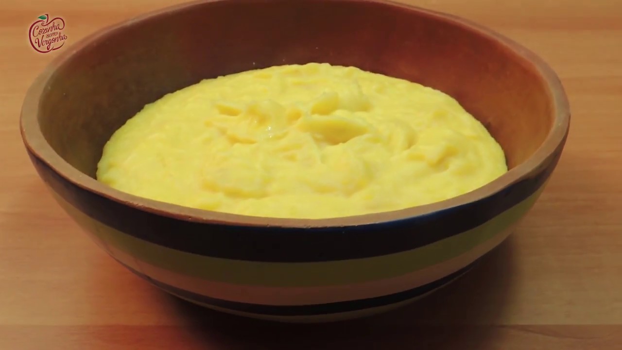 Purê de mandioquinha ou batata baroa