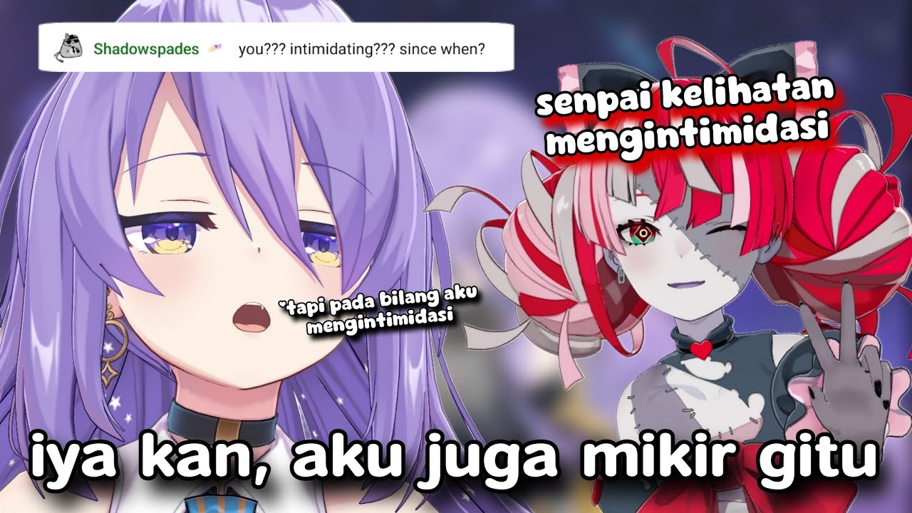 Temen-temen vtuber nya pada bilang kalau Moona itu mengintimidasi dan aura labrak nya kuat 😭 www