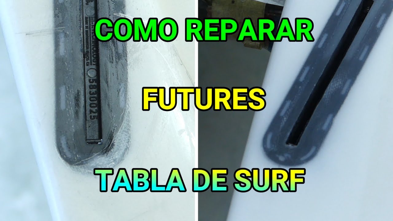 COMO REPARAR CAJETIN FUTURES EN TABLA DE SURF. HOW TO REPAIR BOX FUTURES ON SURFBOARD.