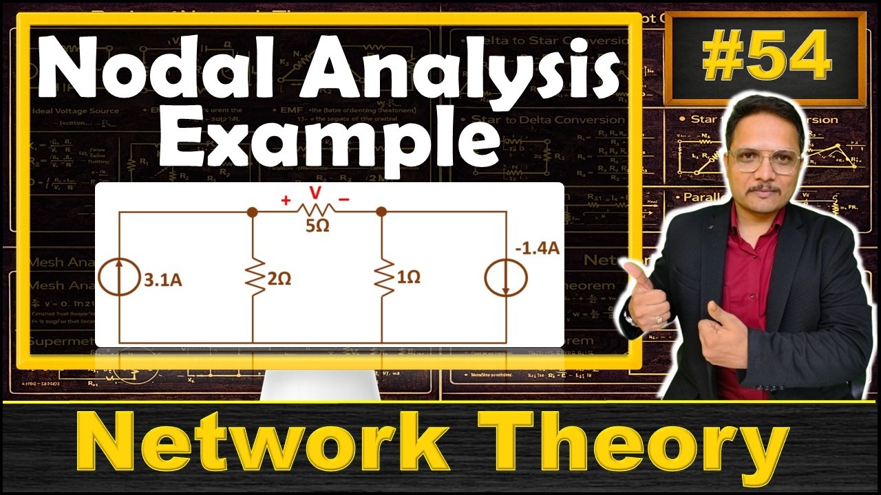 1 - Nodal Analysis in Network Theory: Detailed Example and Solved Problem