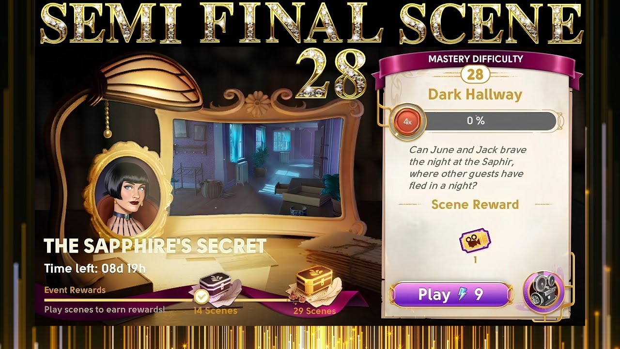June's Journey Secrets 31 SEMI FINAL SCENE 28 Dark Hallway Word Mode 4K ULTRA HD