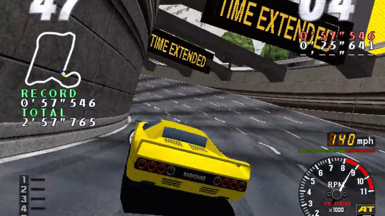 Rave Racer arcade 60fps