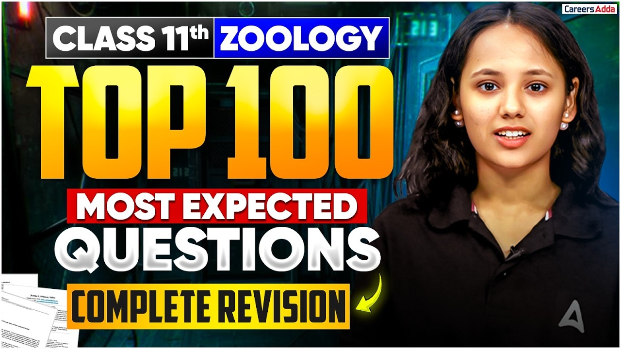 Class 11 Zoology Top 100 Most Expected Questions 🔥| By Nisha Ma'am