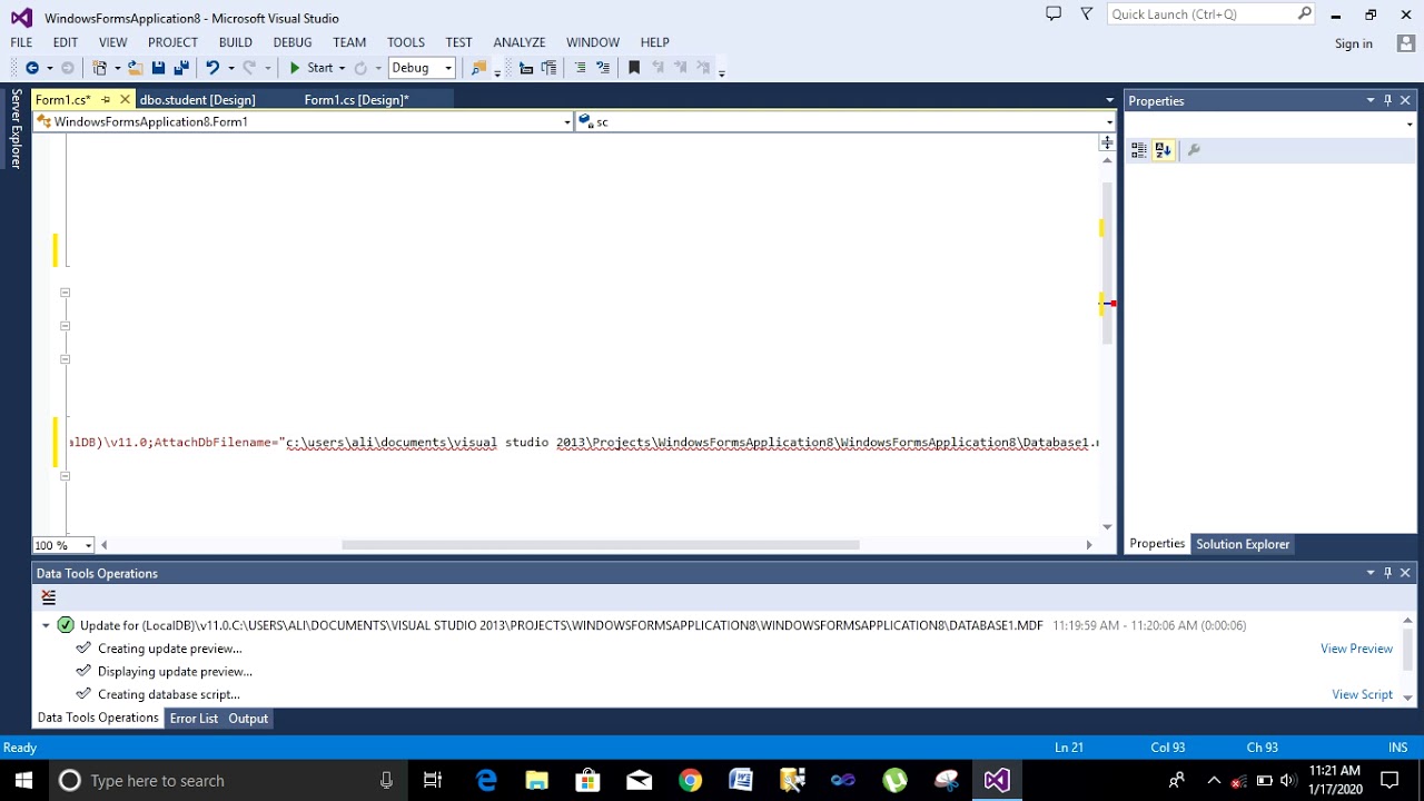 How to Save Data in Database C# using Window Form