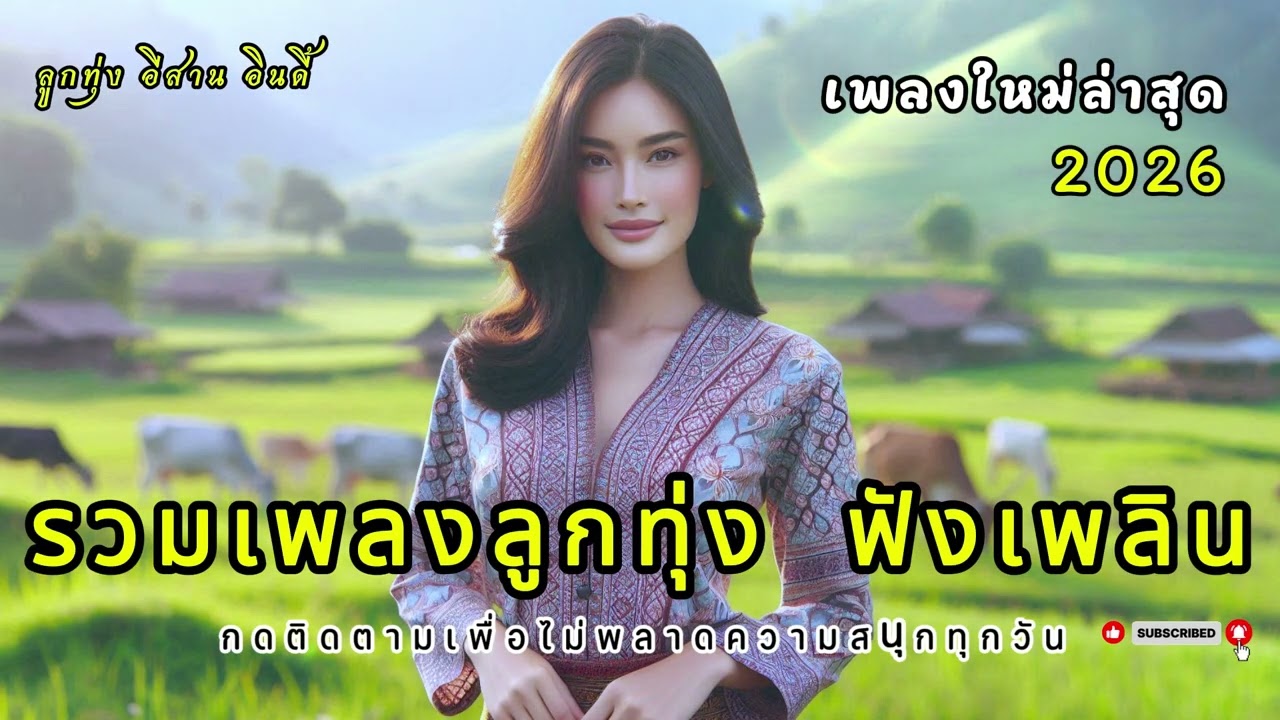 เพลงลูกทุ่งเพราะๆ 2026  คนไกลบ้าน ฟังเพลิน ฟังสบาย ในวันทำงาน เพลงใหม่ล่าสุด เติมกำลังใจ