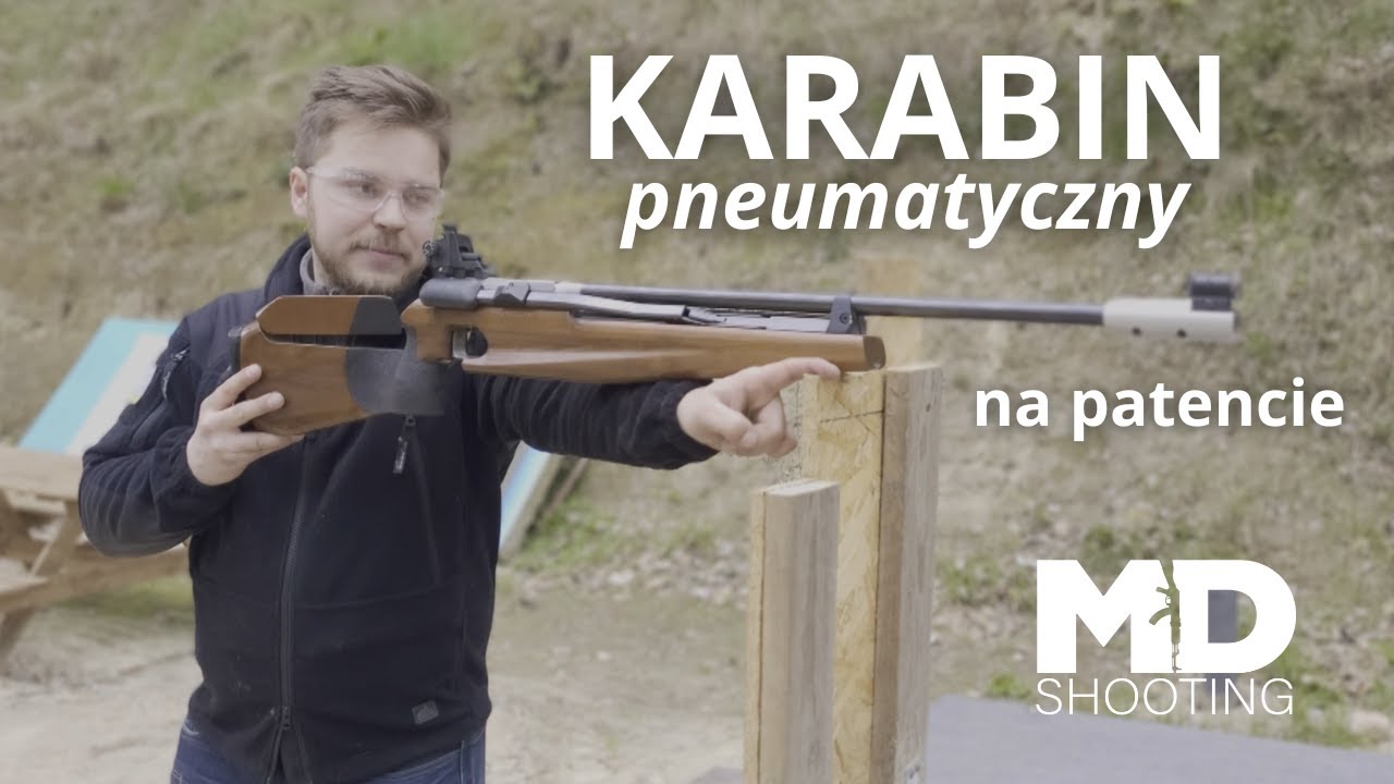 Karabinek pneumatyczny na patencie strzeleckim
