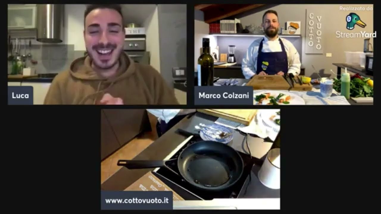 COTTOVUOTO: Come preparare un salmone tataki con cime di rapa leggermente piccanti e panna acida