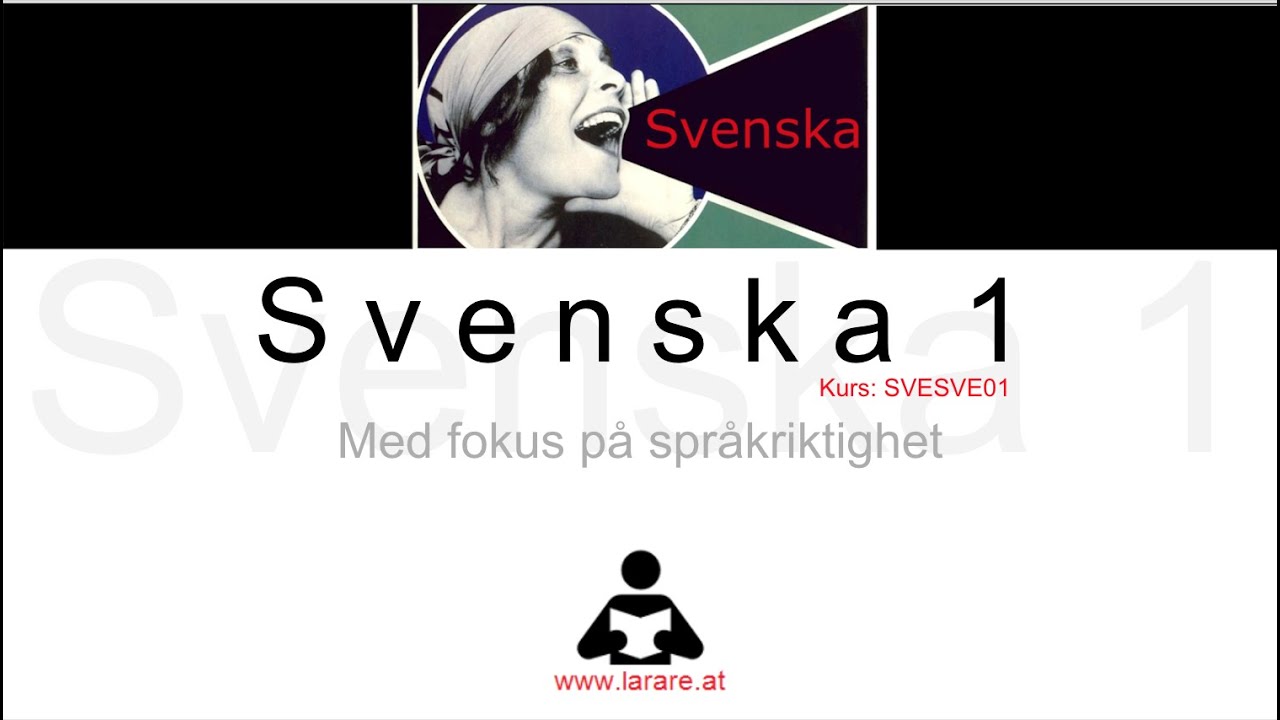 Webblektion: Google sites: Svenska 1