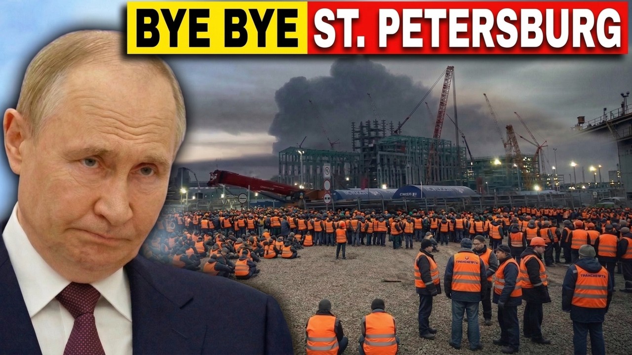 ST. PETERSBURG IN FLAMES: 30,000 Workers Turn on Putin as Ukraine Destroys Putin's Biggest Port!