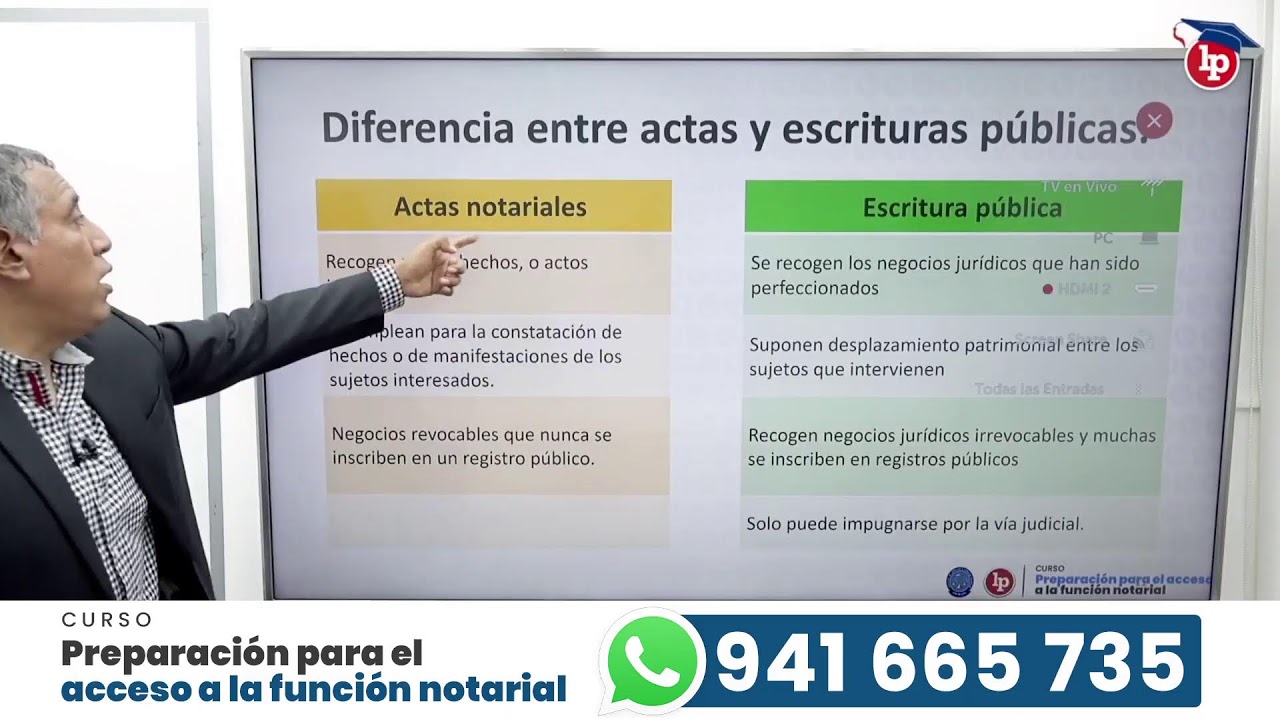 Clase gratis para aspirantes a notarios: el acta notarial