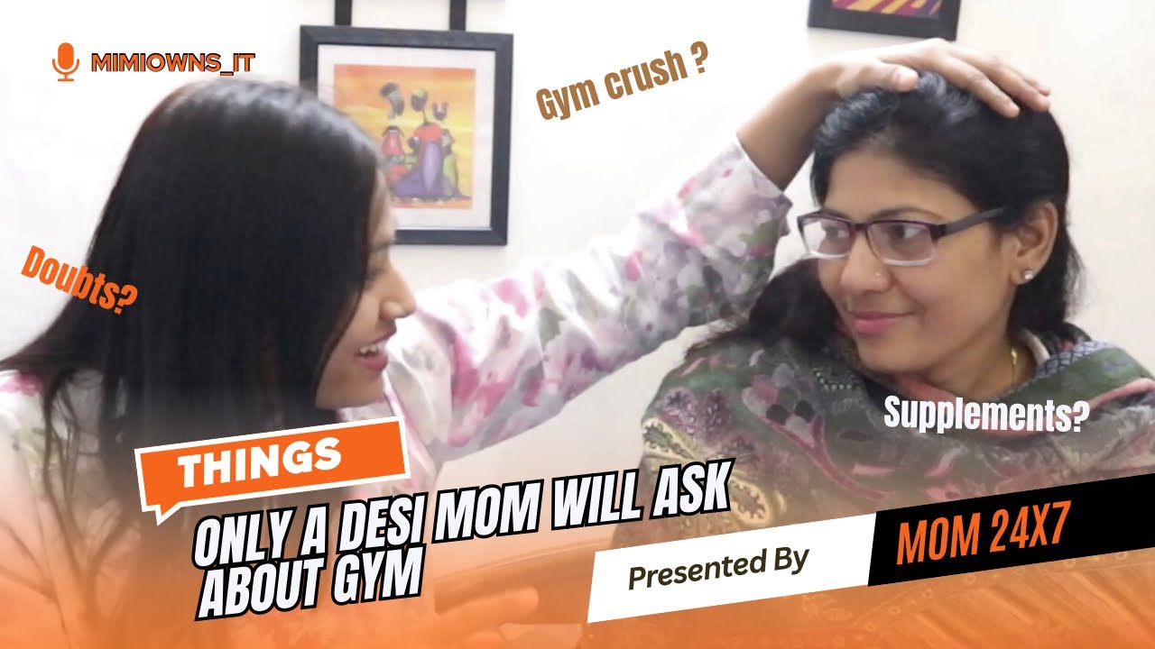Desi Mom vs Gym Myths—Let’s Talk 💪 #roast #daughtermothervlog #funnyquestions #gymmyths 