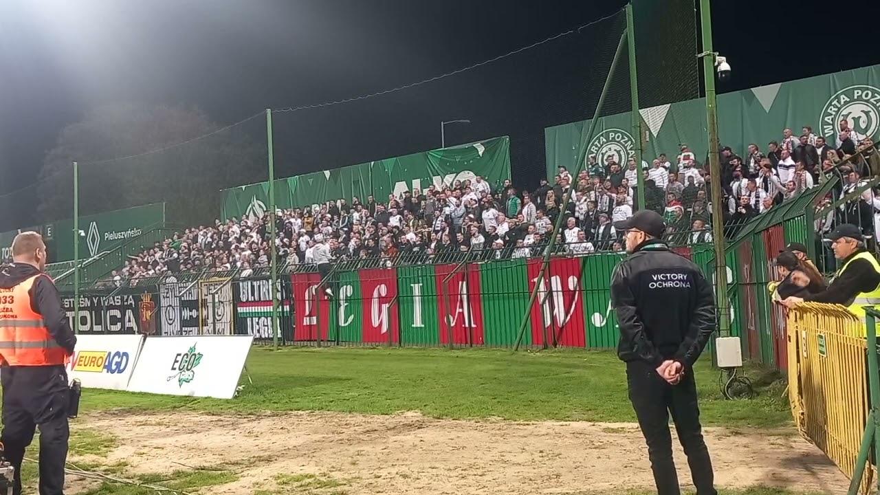 Doping kibiców Legii w Grodzisku Wielkopolskim