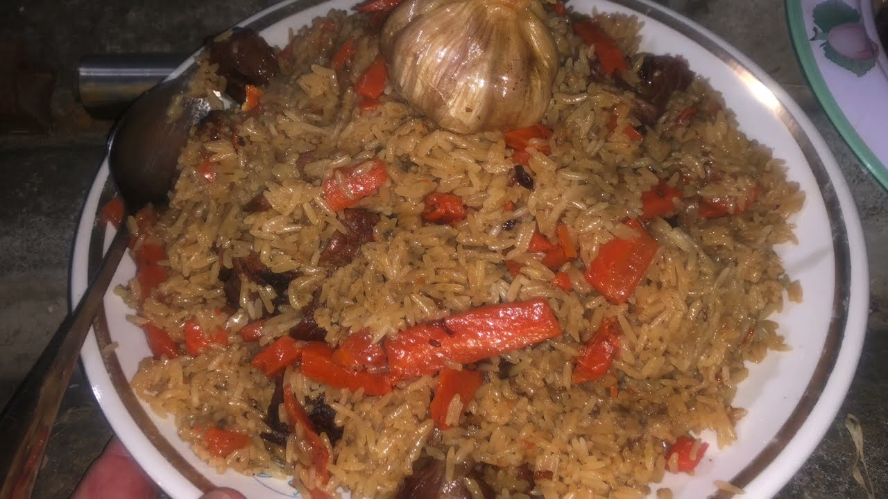 How to make Central Asian rice (pilau) on open fire