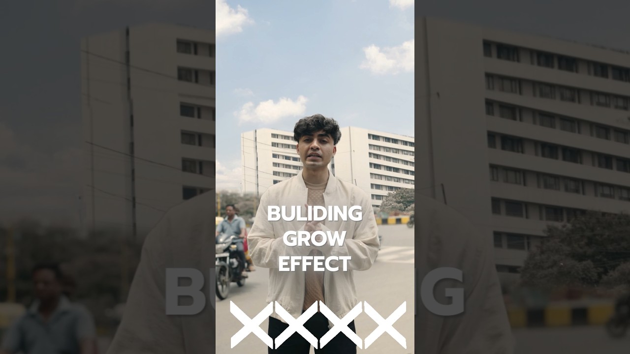 Complex yet simple... BUILDIMG GROW EFFECT 🏗🏢#editingedition #cinematic #aftereffects #buildinggrow