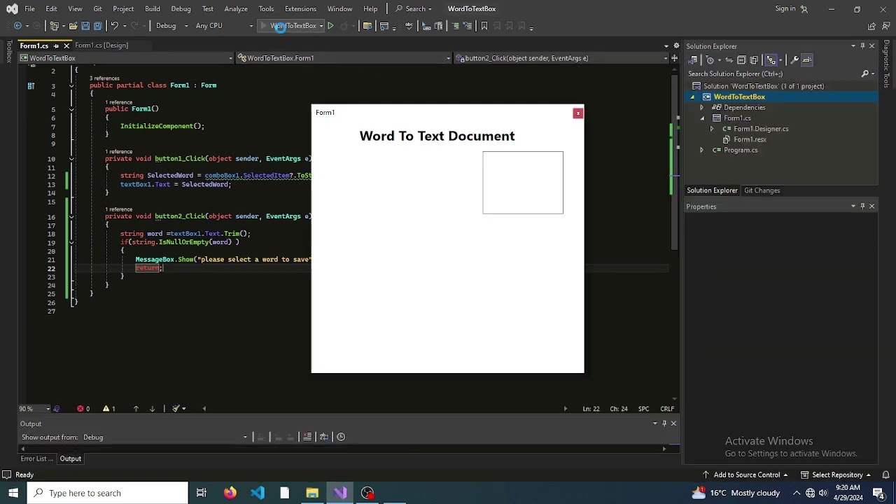 c# form save data in text file