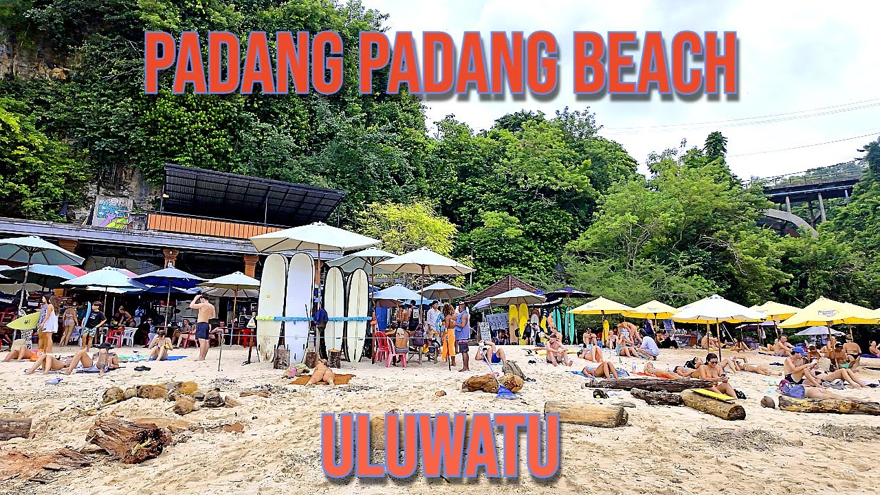【4K】𝐖𝐀𝐋𝐊 🇮🇩 Padang Padang Beach in Uluwatu, Bali Indonesia