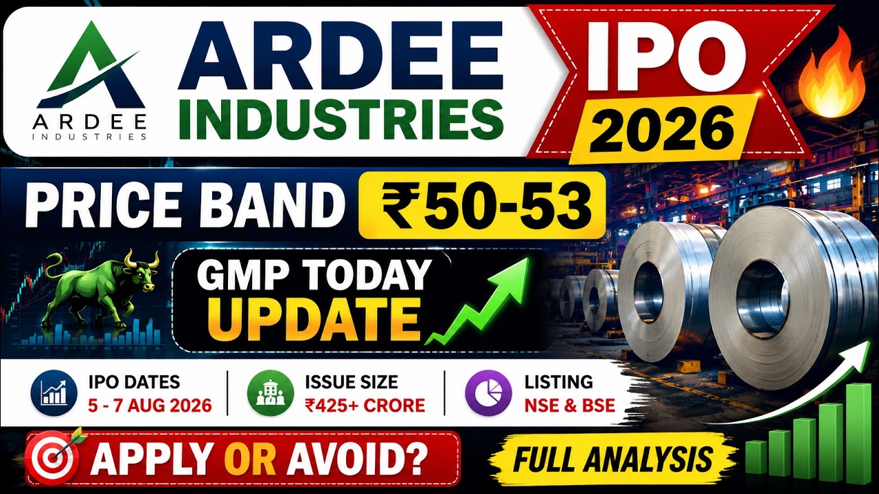 Ardee Industries IPO 2026 🔥 | Price Band ₹50-53 | GMP Today | Apply or Avoid? Full Analysis