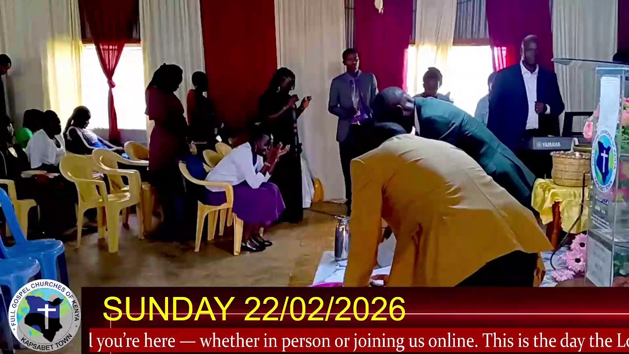 WELCOME TO FGCK KAPSABET LIVE SERVICE. WE ARE HAPPY TO HAVE YOU JOIN US