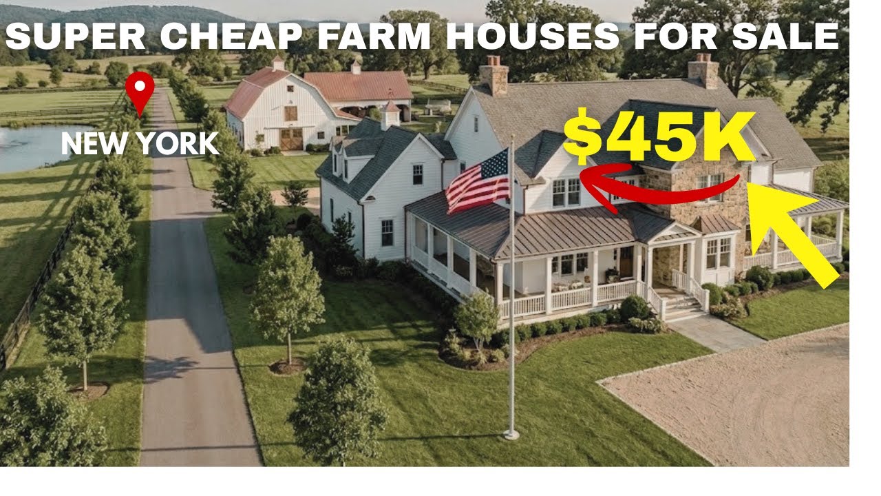 5 SUPER CHEAP Farmhouses in New York Under $100K (Starting at $45,000)