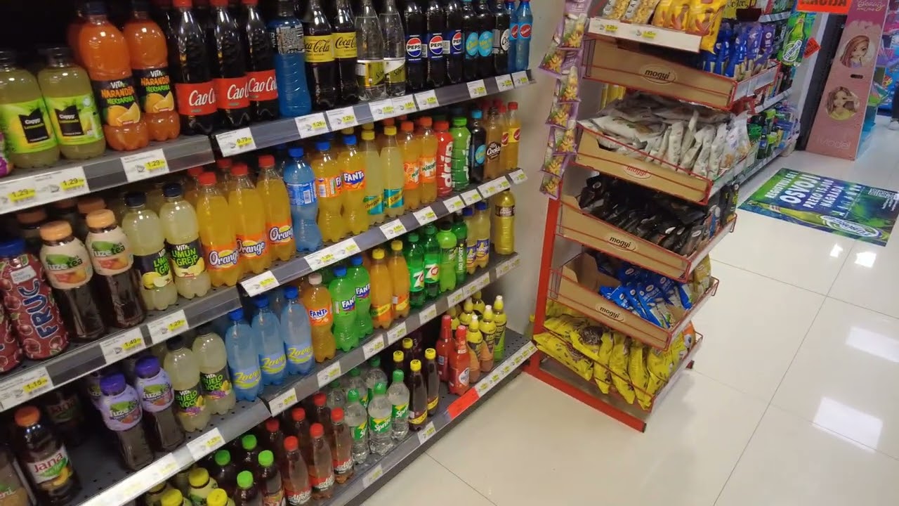 Kort Grocery Store.  What does food cost in Banja Luka Bosnia??? - Banja Luka - ECTV
