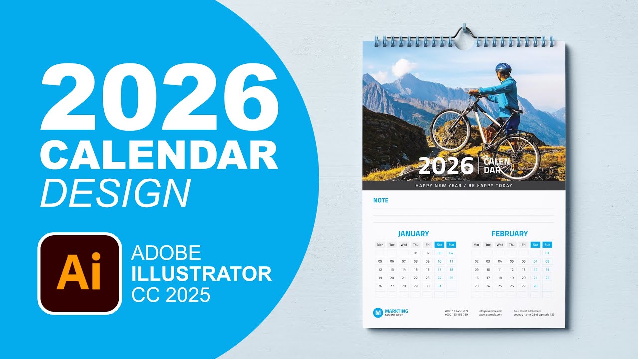 Create a Stunning 2026 Calendar in Adobe Illustrator  Step by Step Tutorial