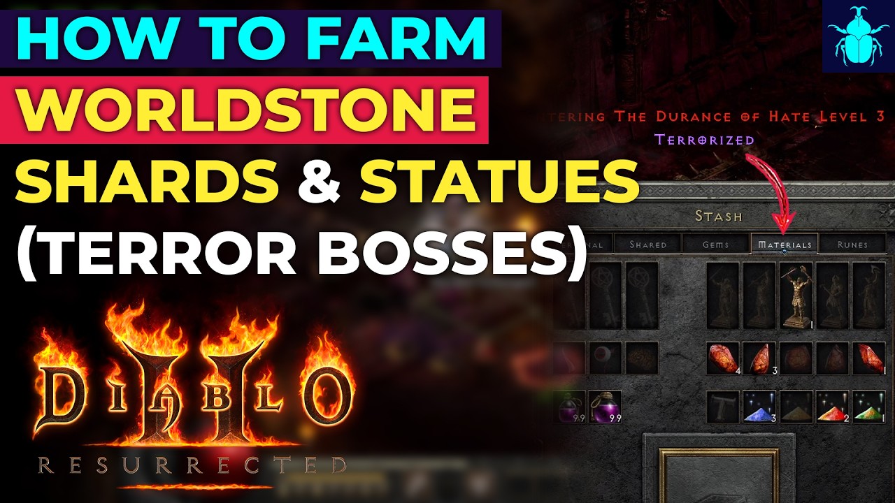 Diablo 2 Resurrected: How to Farm Worldstone Shards & Statues from Terrorized Bosses