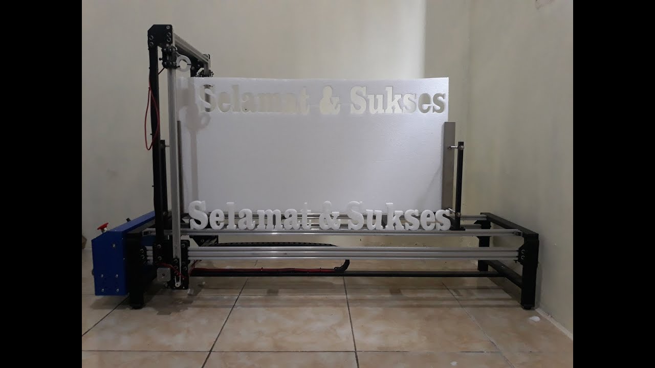 Tutorial CNC Sterofoam (memotong huruf)