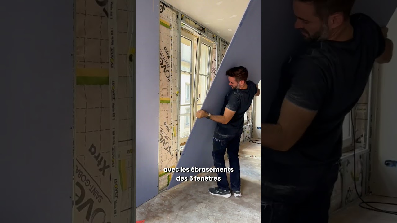 1 an de travaux en 1 minute ! #renovation #diy #astuce #chantier #appartement