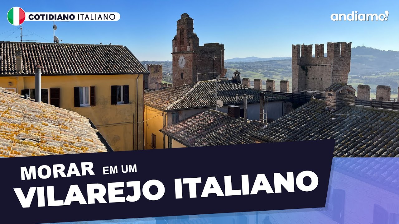 Morar em um borgo medieval italiano | Borgo di Gradara | Cotidiano Italiano | Andiamo!