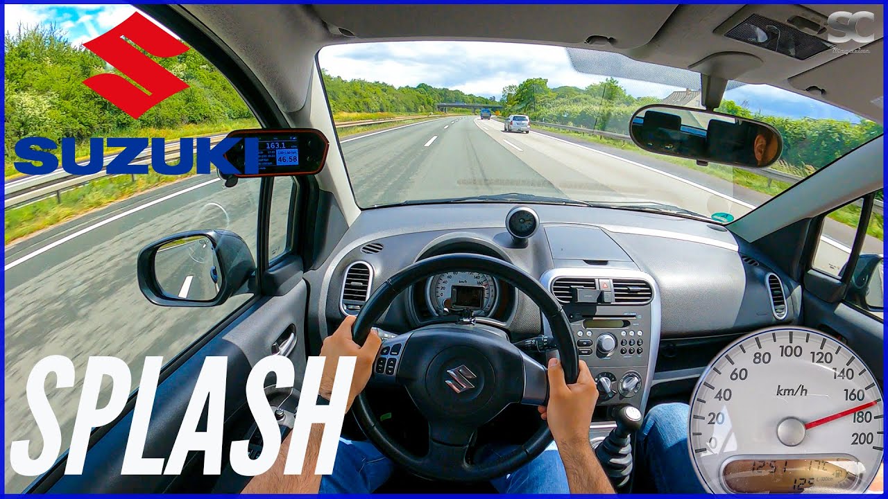 2014 Suzuki Splash 1.0 - POV Autobahn Top Speed Drive