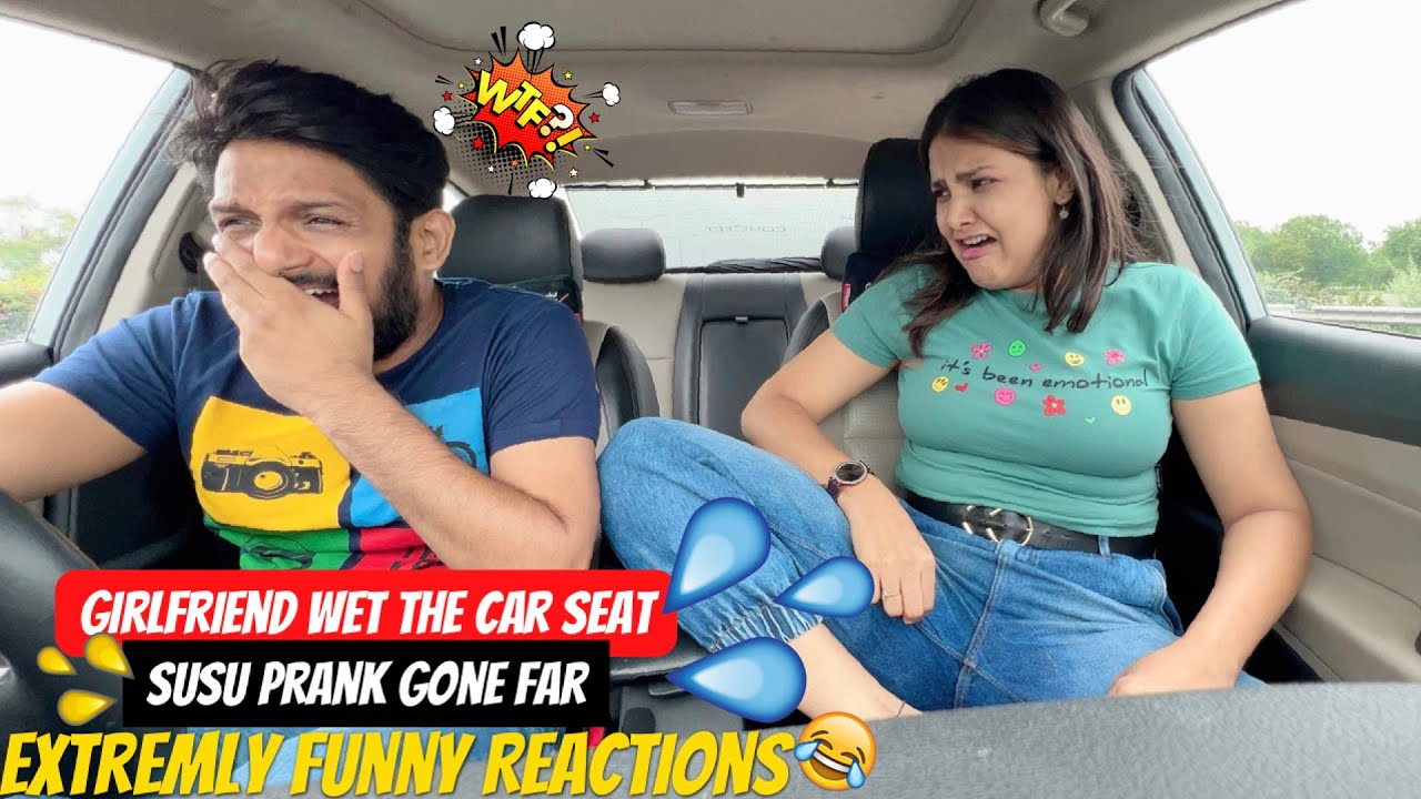 Susu in Car Seat Prank on Boyfriend Gone Extremly Far & Funny | Hillarious Reactions  ( He Laughed )