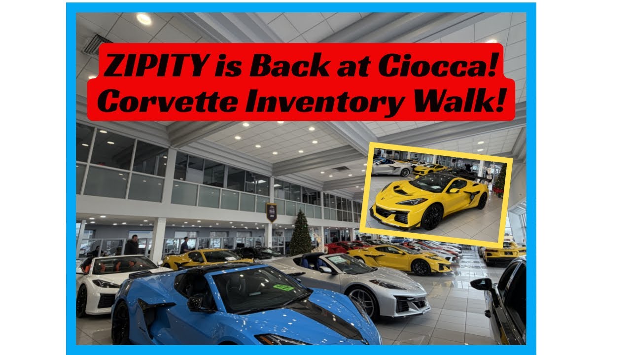 Zipity's Garage снова в Ciocca Corvette с обзором имеющихся в наличии автомобилей Corvette!