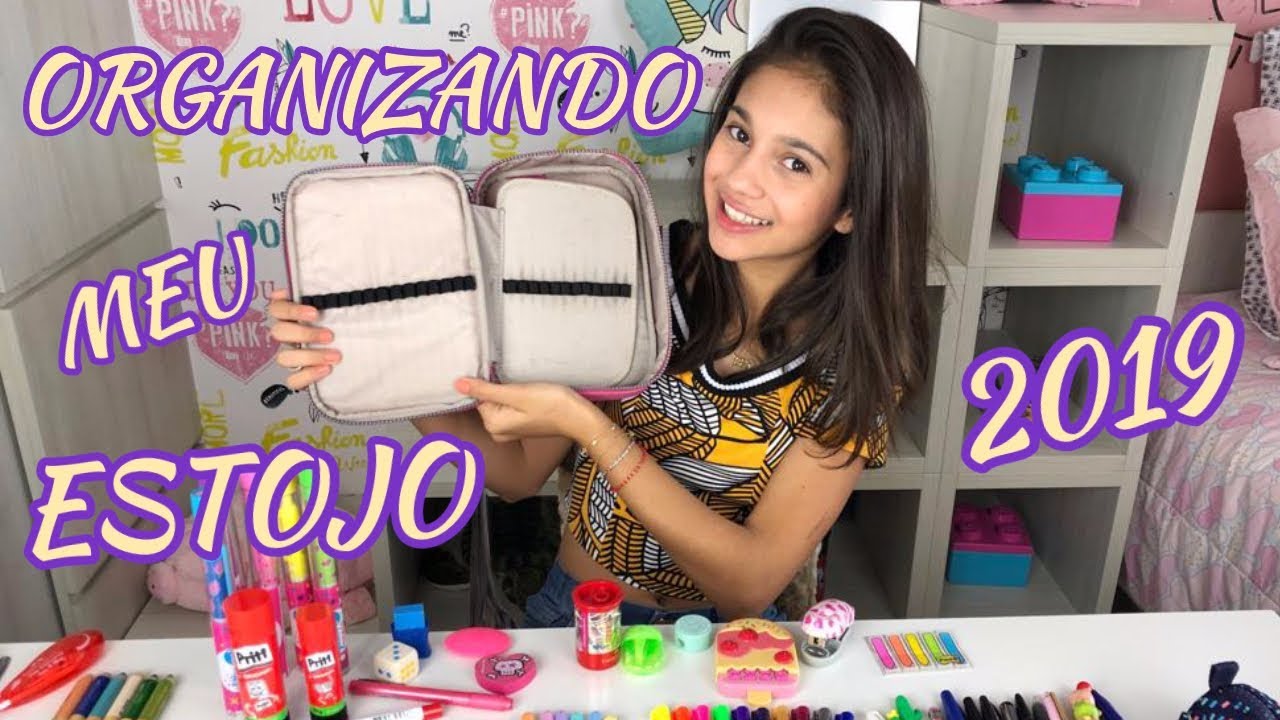 ORGANIZANDO MEU ESTOJO | MATERIAL ESCOLAR 2019 - Na mala da Mila