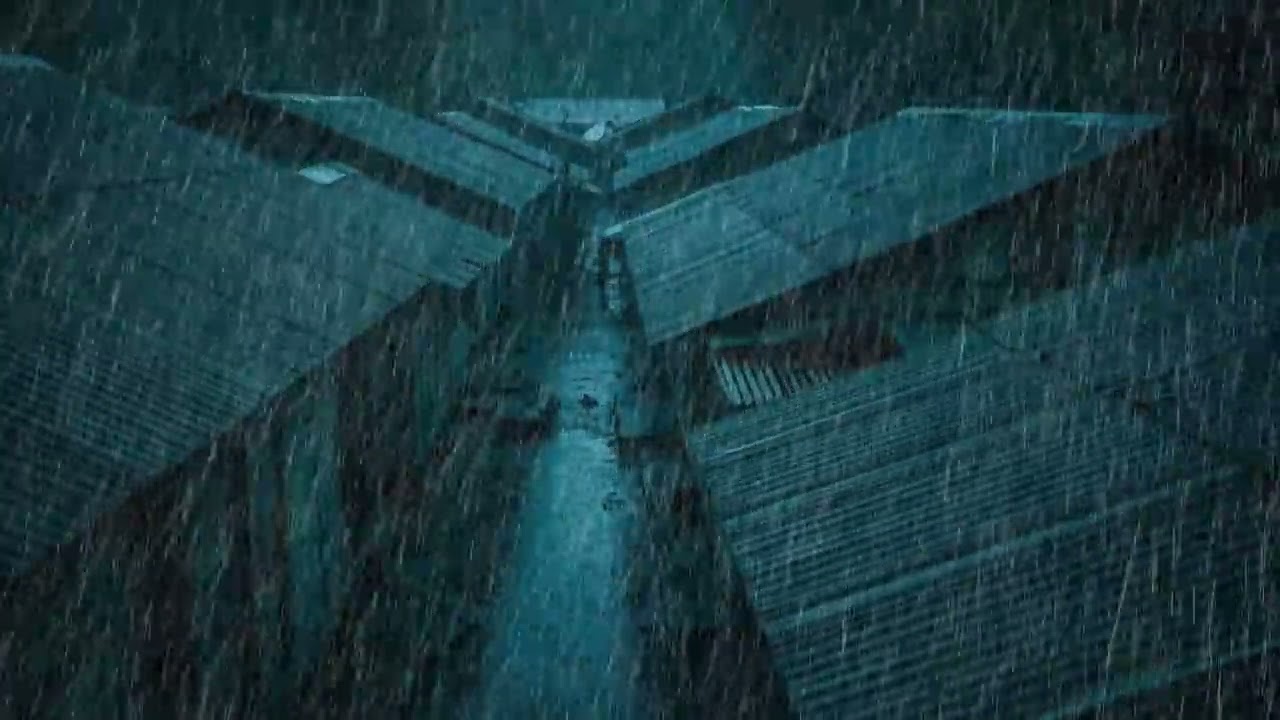 No Ads Rain Sounds for Sleeping - ASMR Relentless Rain On Tin Roof for Severe Insomnia Relief