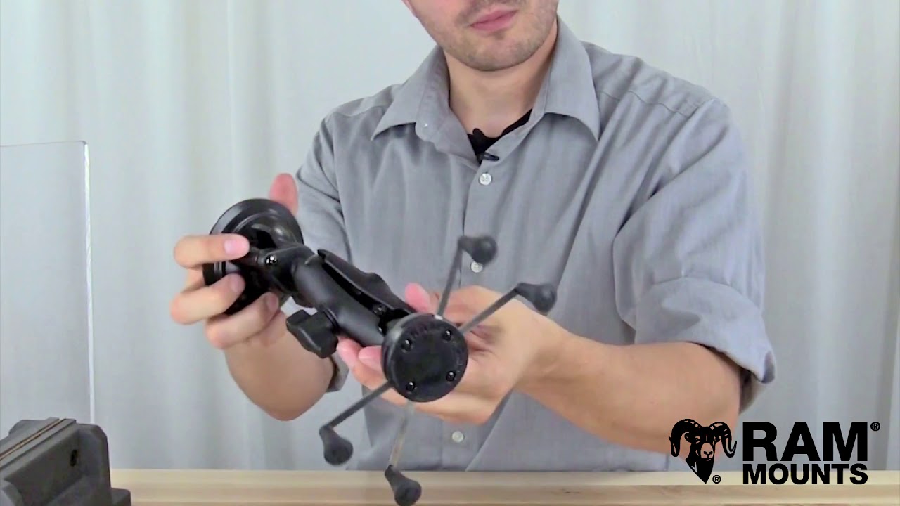 RAM® Twist Lock™ Suction Cup Mount with RAM® X Grip® Large Phone tablet Holder